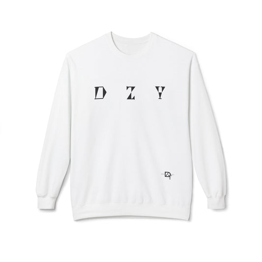 Unisex Softstyle Fleece Crewneck Sweatshirt - 'DZY' Front & Space Doodles Back Design