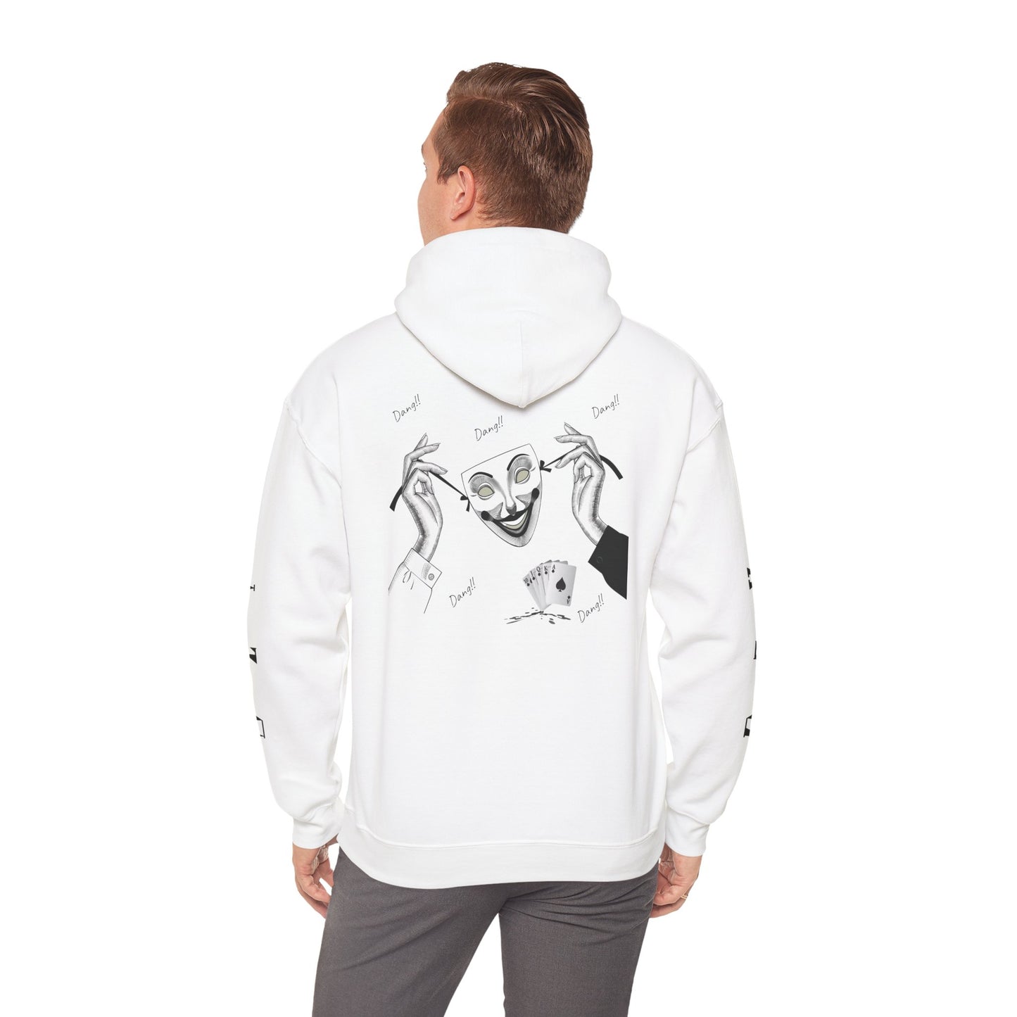 DZY Unisex Heavy Blend Hooded Sweatshirt - Trendy and Playful Design for Everyday Wear