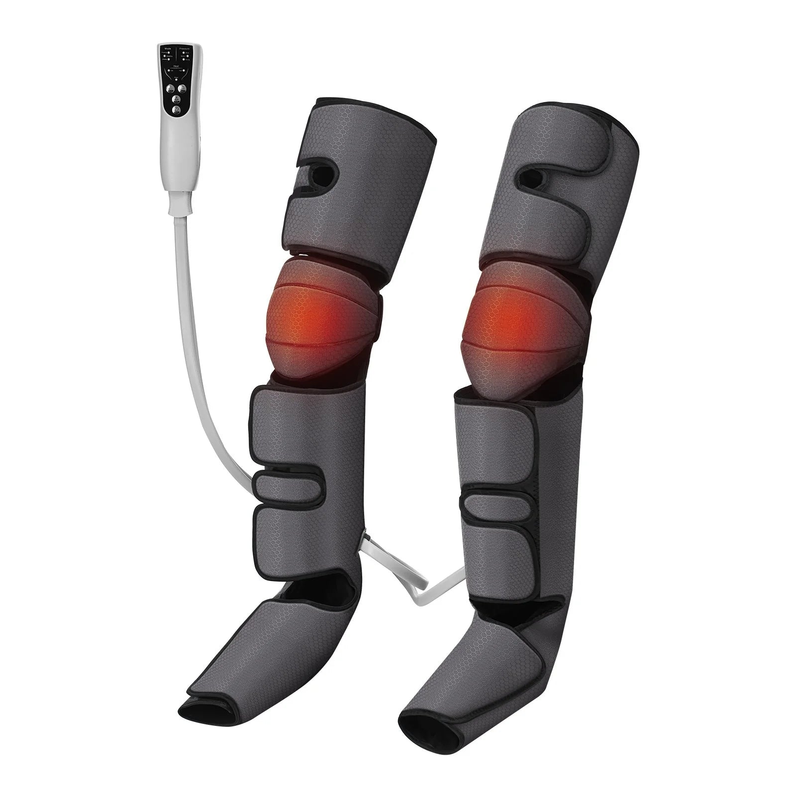 VEVOR Full Leg Massager, Air Compression Leg Massager for Foot Calf Thigh Knee, 2 Knee Heating Levels, 3 Modes & 3 Intensities, Leg Compression Massage Boots for Circulation, Swelling and Pain Relief