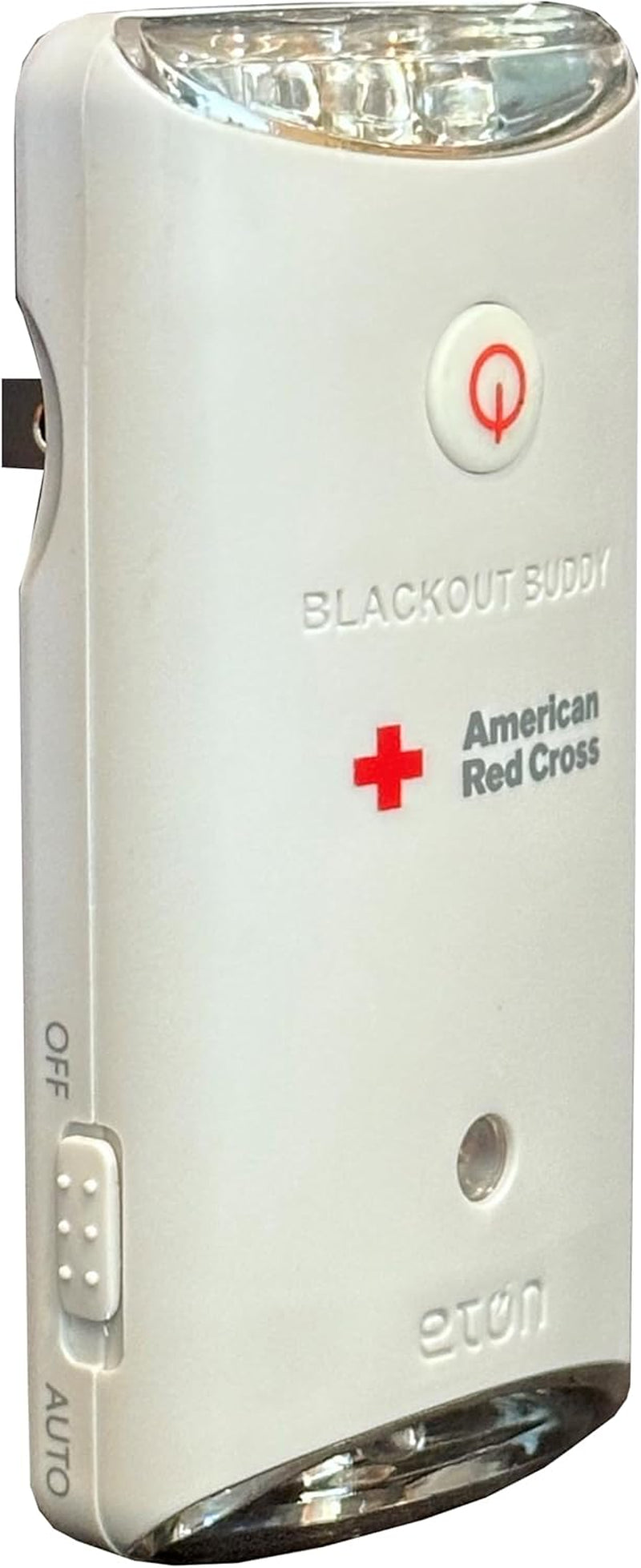 Officially Licensed American Red Cross by  Blackout Buddy Swivel Emergency Flashlight, Automatic Power Failure Light, LED Nightlight, Rechargeable, White